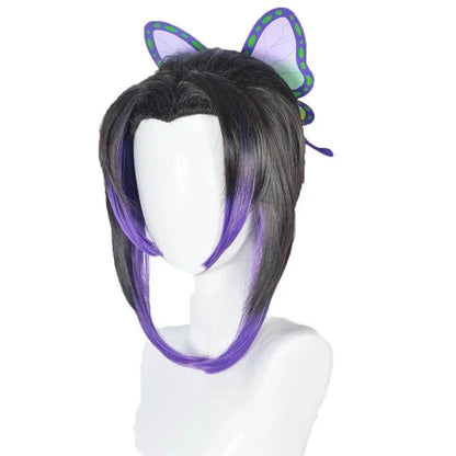 Demon Slayer Kochou Shinobu Kimono Cosplay Costume Set with Wig for Kids Adults Halloween 2026