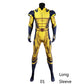 James Howlett Wolverine Costume with 3D-Printed Shoulder Armor - Superhero Jumpsuit for Halloween Cosplay, Men's Outfit