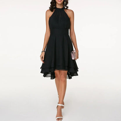 Elegant Women's Ruffled Dress for Summer and Formal Occasions - Lightweight and Comfortable-1