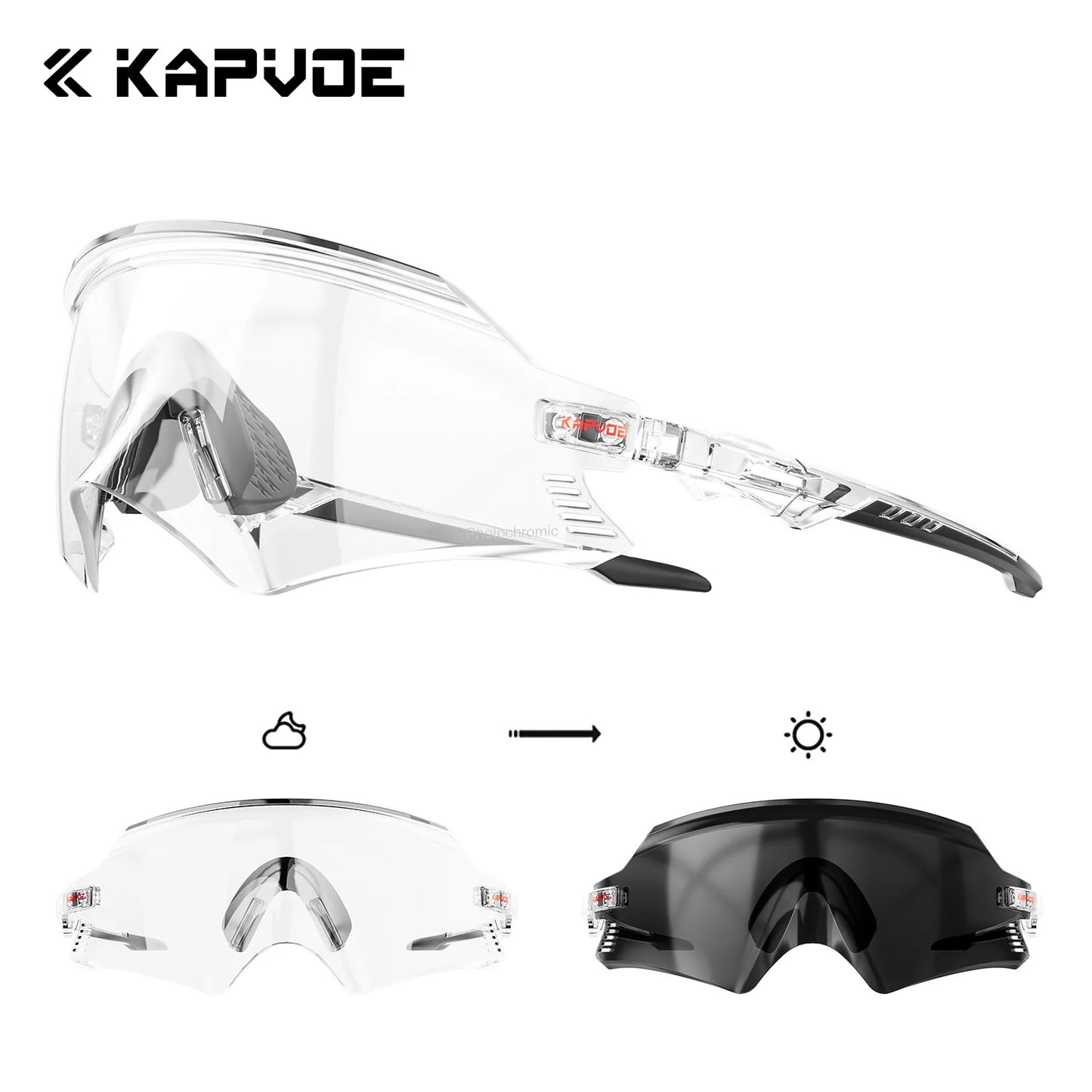 Gafas de ciclismo fotocromáticas para exteriores tendencia otoño 2026 protección UV400 para carreteras y senderos