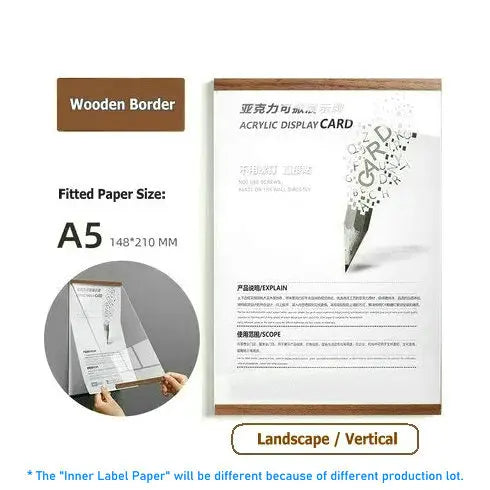 Marco de foto acrílico marco flotante magnético decoración de pared minimalista otoño 2025 montaje adhesivo fácil de cambiar