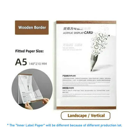 Marco de foto acrílico marco flotante magnético decoración de pared minimalista otoño 2025 montaje adhesivo fácil de cambiar