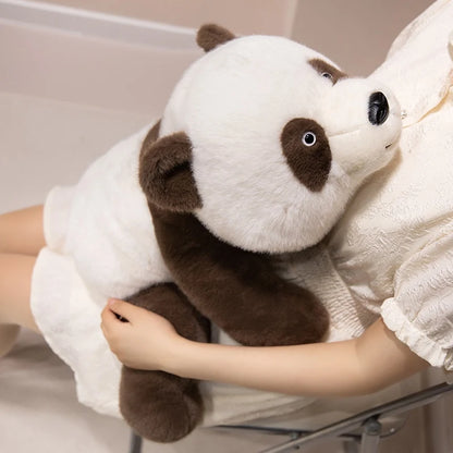 Poupée en peluche panda bébé réaliste et lestée Cadeau de Noël