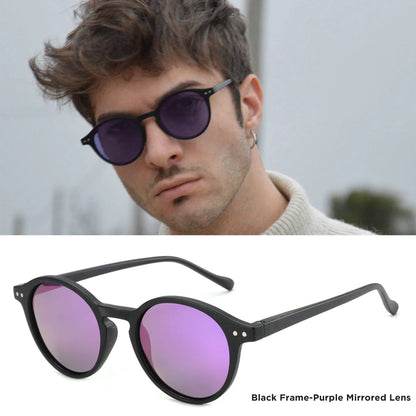 Polarized Sunglasses Round Retro Unisex Eyewear Summer 2026 Trend UV400 Protection