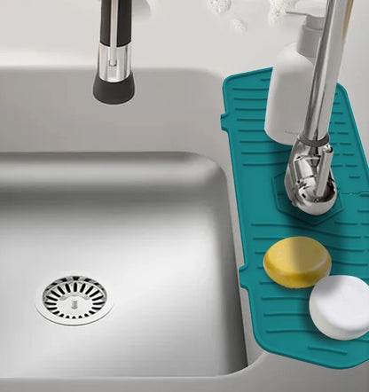 Tappetino para schizzi per lavandino in silicone protettore per piano di lavoro