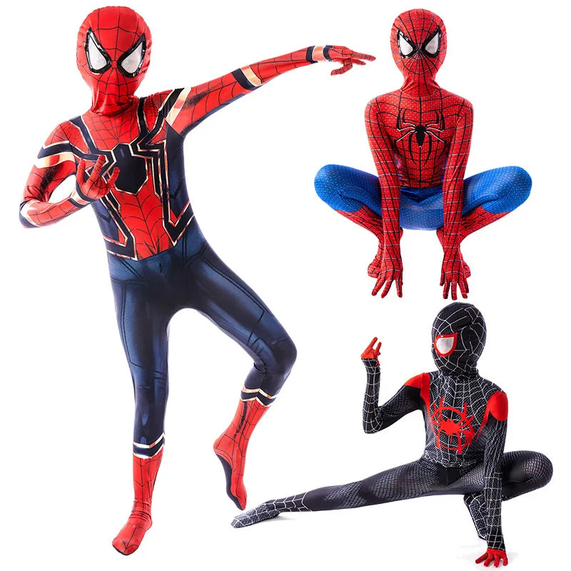 Miles Morales Spider-Man zentai-bodysuit, cosplaykostuum voor kinderen en volwassenen, superheldenkostuum Halloween 2026