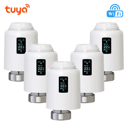 Vanne thermostatique intelligente pour radiateur Thermostat de radiateur WiFi Automne 2025 Maison intelligente Compatible assistant vocal