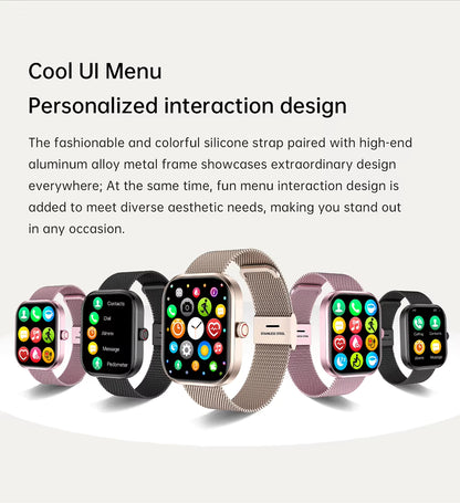 2025 Health Smartwatch BP+ECG+HRV+BG Monitor with SpO2, Heart Rate, Sleep & Fitness Tracking