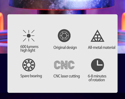 EDC Fidget Spinner Metal Luminous Push Card Coin Stress Toy