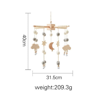 Hot Air Balloon Crib Mobile Newborn Sensory Toys Soothing