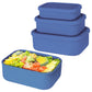 BPA-Free Leak-Proof Silicone Bento Lunch Box - Reusable Meal Prep Container for Kids & Adults