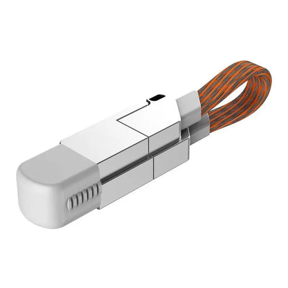 Magnetisk opladningskabel nøglering – 60W USB-C PD & 18W QC hurtig opladning, multi-connector, forår 2026 skolestart
