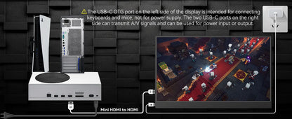 OLED 13,3 tommers bærbar skjerm 1 ms HDR 100 prosent DCI P3