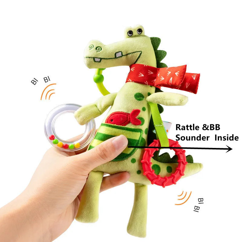 Giraffe Spiral Crib Toy Newborn Sensory Toys Rattle