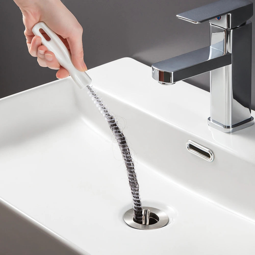 Spazzola Disgorgante Flessibile Rimozione Intasamenti da Capelli per Lavandino Bagno Pulizie di Primavera 2026 Eco Friendly