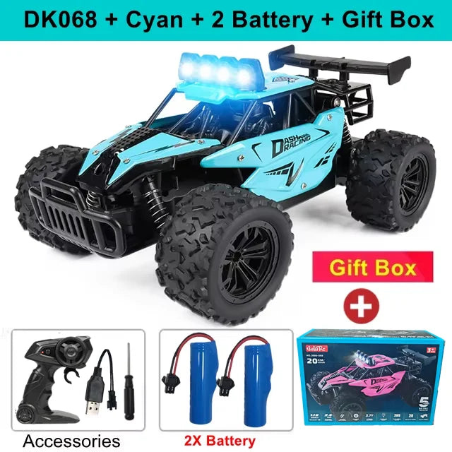 Remote Control Car Drift 1:16 Off Road Alloy Truck 2.4G Radio LED Lights High Speed Fall 2025 Gift For Kids
