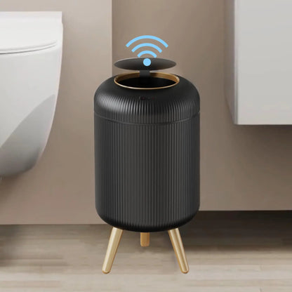 Motion Sensor Trash Can Small Plastic Smart Bin Hands Free