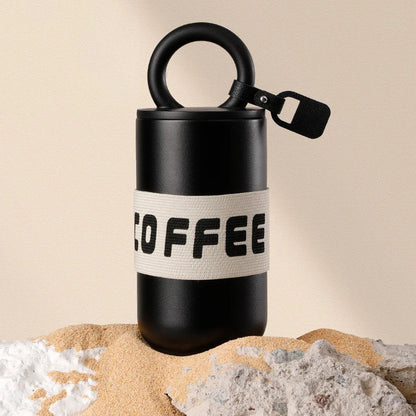 Koffiereisbeker 304 roestvrij staal 460ml geïsoleerde tumbler draagbaar met handvat modieus schattig herfst 2025