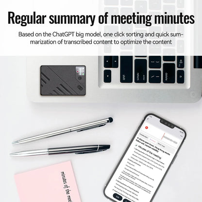 Enregistreur vocal IA avec transcription en temps réel et résumé