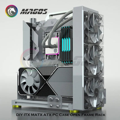 Boîtier PC Open Frame Modulaire ATX MATX ITX Aluminium Rack