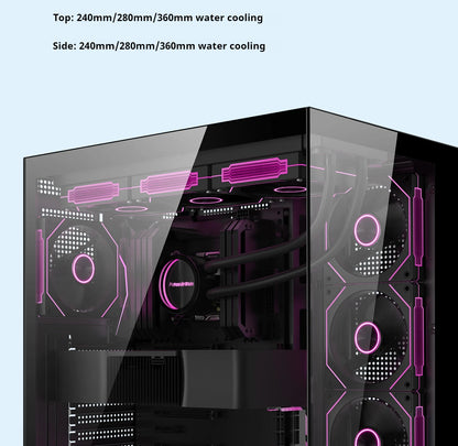 Boîtier PC Gaming Dreamland Pro ATX Double Verre Châssis 360mm