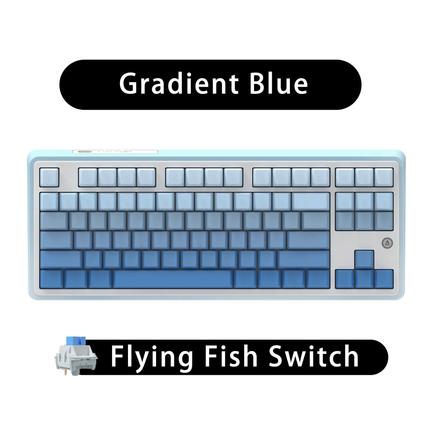 Teclado mecánico 87 teclas modo tri RGB intercambiable en caliente