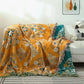 Double-Sided Japanese Cotton Throw Blanket - Versatile Sofa Cover & Bedspread, All-Season Cooling