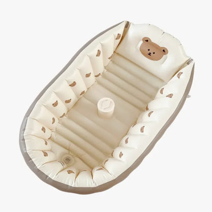 Indoor Opblaasbaar Babybad - Draagbaar Zacht PVC Bad voor Baby's en Peuters