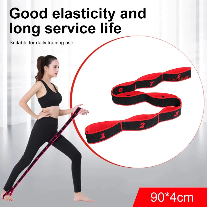 Elastic Resistance Band - Dance Yoga Stretching Belt for Pilates Fitness Equipment