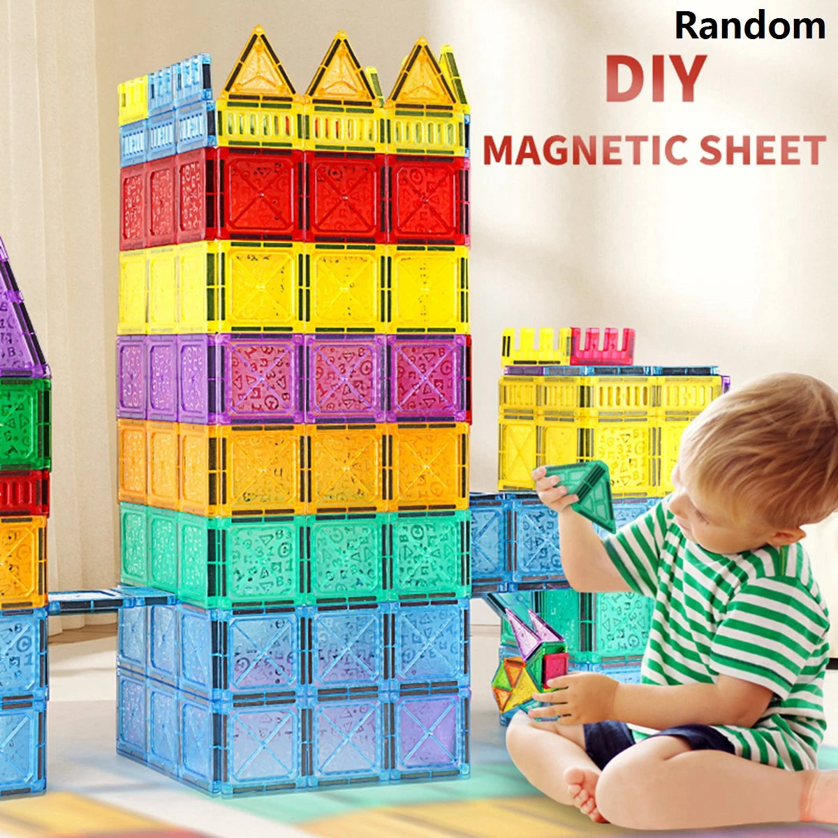 Megnectic Blocks Magnetic Building Blocks for Kids 3-8 Years - Educational Magnet Toys ...