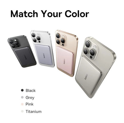Ultra-Slim Magnetic Power Bank – Card-Sized 10000mAh PD 27W & 5000mAh PD 20W Wireless Charging 2026