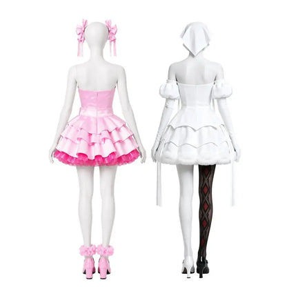 Alien Stage Zombie Mizi Sua-cosplaykostuum, complete set met witte jurk voor vrouwen en volwassenen, Halloween 2026
