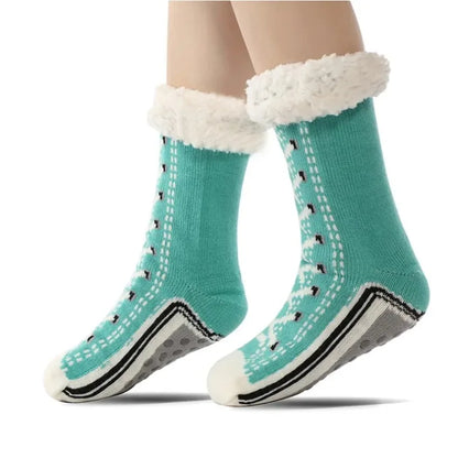 Thermische Fluffy Sokken Dames Winter Pluche Antislip Fuzzy Slipper Sokken Kort