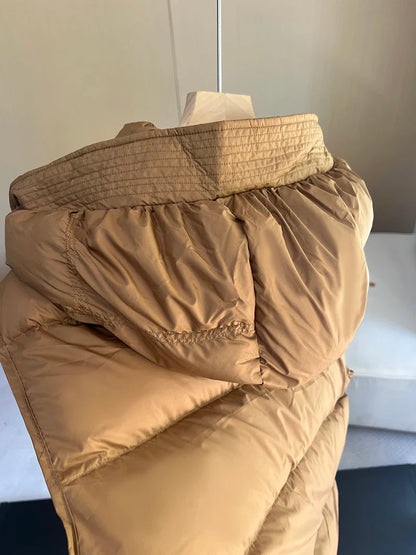 Insulating Women’s Hooded Puff Vest - Hip-Length, Down