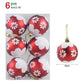 6cm Clear Glass Christmas Ornaments - 6-Pack Decorative Balls for New Year Tree, Perfect Holiday Gifts 2023