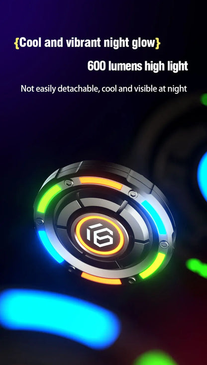 EDC Fidget Spinner Metal Luminous Push Card Coin Stress Toy