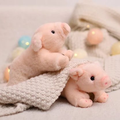 Cute Lifelike Pink Pig Plush Toy - Soft Stuffed Animal for Kids, Available in 20cm and 40cm Sizes, Perfect Gift