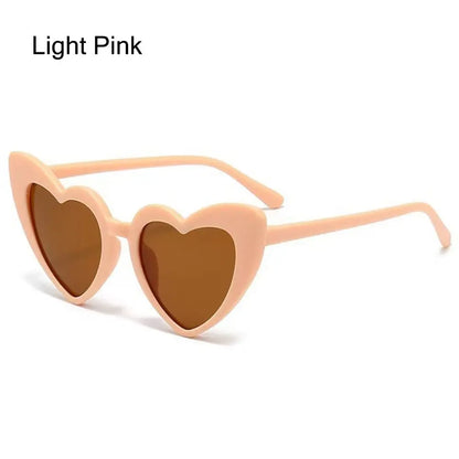 Kids Heart Sunglasses Plastic Frame Heart Shaped Summer 2026 Trend Durable Polycarbonate Lenses Outdoor Play