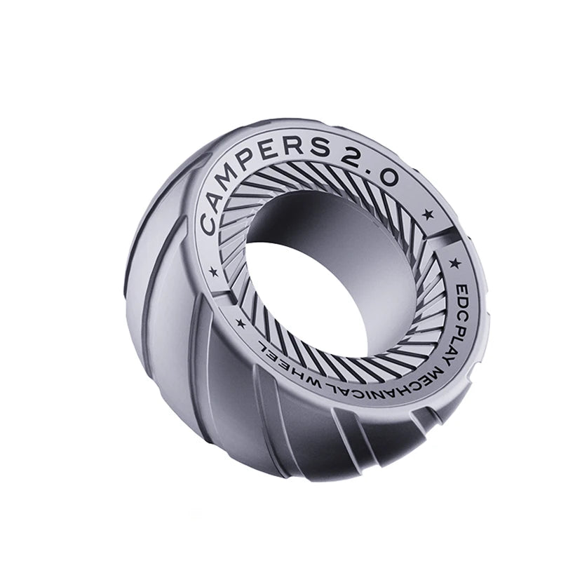 Magnetic Ratchet Fidget Ring Stainless Steel EDC Gift