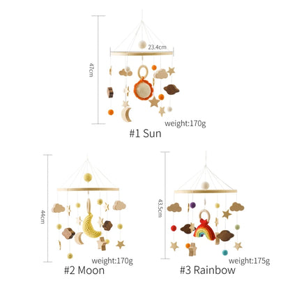 Hot Air Balloon Crib Mobile Newborn Sensory Toys Soothing