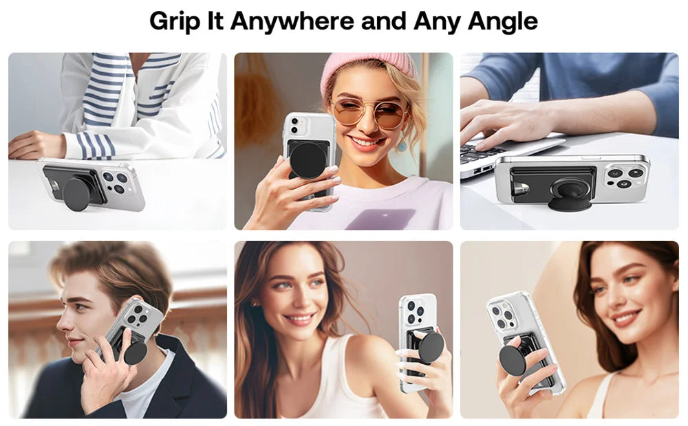 Magnetic Wallet With Expanding Grip For Phones Universal Card Holder Case Anti Scratch And Dustproof Back To School 2026
