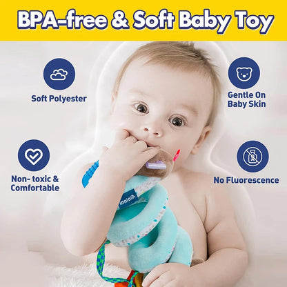 Spiral Plush Stroller Toy Portable Newborn Sensory Toys