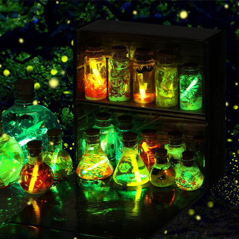 Enchanting DIY Magic Potions Kit for Kids - 24 Bottles, Spell Book & Magical Accessories for Halloween and Christmas Fun