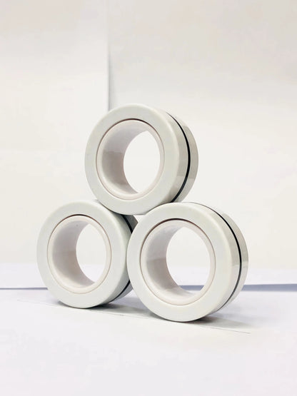 Magnetic Fidget Rings Set 3Pcs Stress Relief Spinner