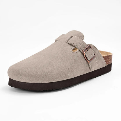 Sandalias de Corcho Comfort – Zuecos Unisex con Plantilla de Ante