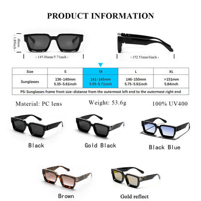 Sunglasses Black Retro Square Shades Luxury Fashion Eyewear Fall 2026 Trend Gift Idea