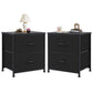 Versatile 2-Drawer Nightstand with Fabric Storage for Bedroom and Living Room