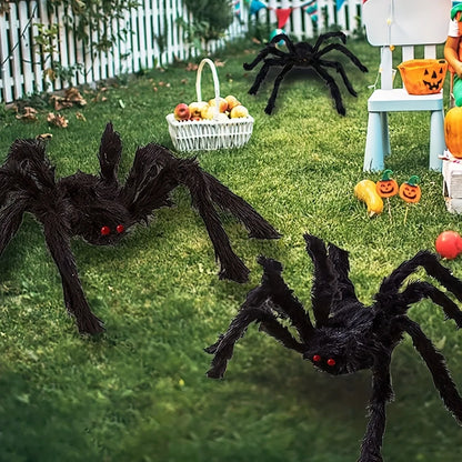 Enorme stoffen Halloween-spin voor binnen en buiten, tuin-, veranda- en spookhuisdecoratie 2026