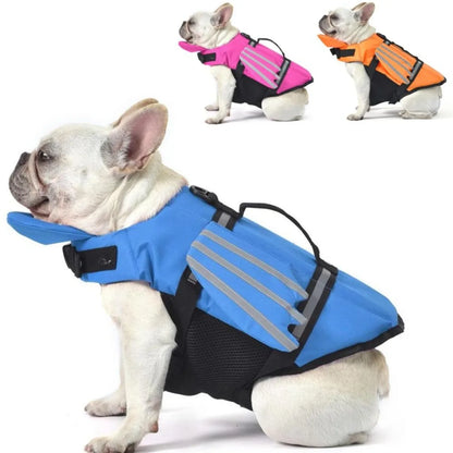 Dog Life Jacket with Chin Float & Rescue Handle – Reflective Adjustable Oxford Swimming Vest All Sizes 2026