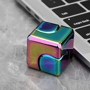 Fidget Spinner Cube Metal Desk Toy Stress Relief Gadget